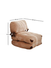 Canapea extensibila cu 1 loc Fold Kadife - Camel